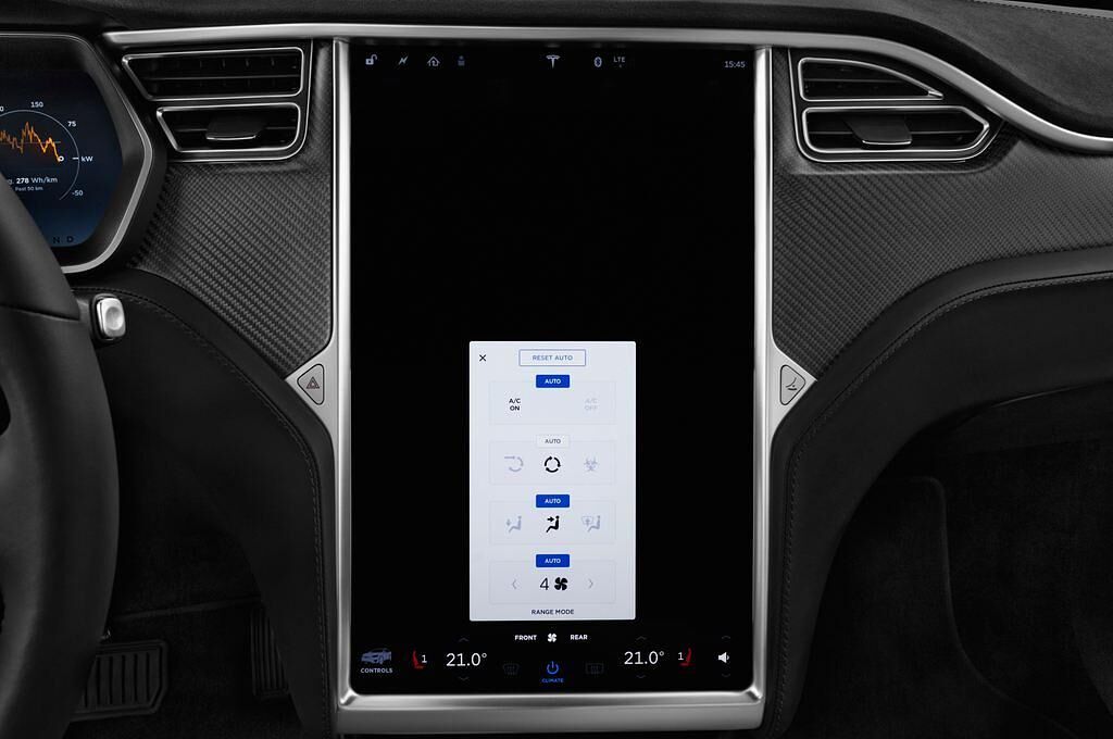 Tesla Model X (Baujahr 2017) 100D 5 Türen Temperatur und Klimaanlage