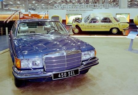 Mercedes S-Klasse (W116) auf der IAA 1973