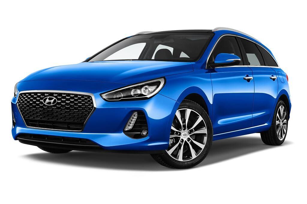 Hyundai i30 Kombi (Baujahr 2017) Premium 5 Türen seitlich vorne mit Felge