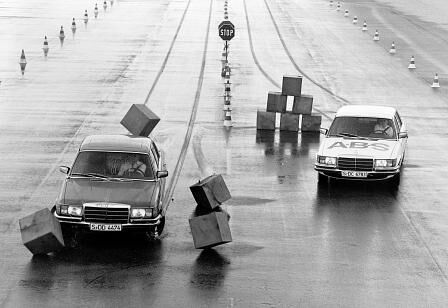 Mercedes S-Klasse (W116) ABS-Tests