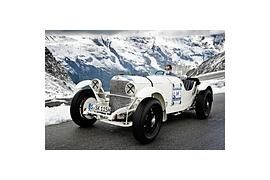 Mercedes-Benz SSK und AMG 300 SEL 6.8 bei der Premiere des „Int. Bergpreises Roßfeld Berchtesgaden“