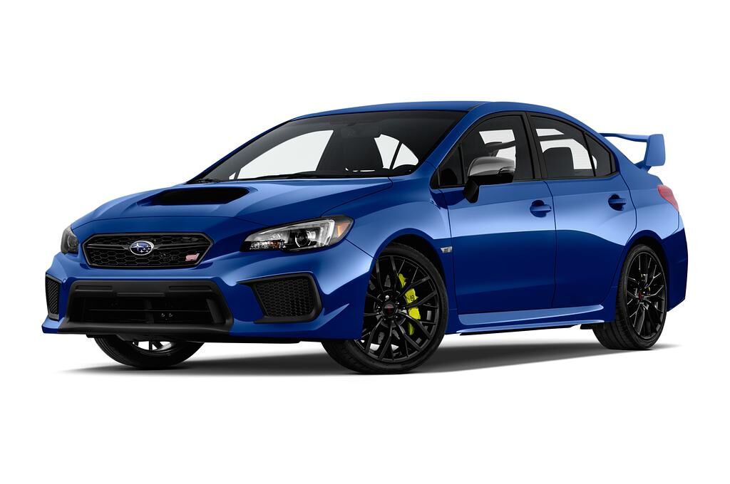 Subaru WRX STI (Baujahr 2018) Sport 4 Türen seitlich vorne mit Felge