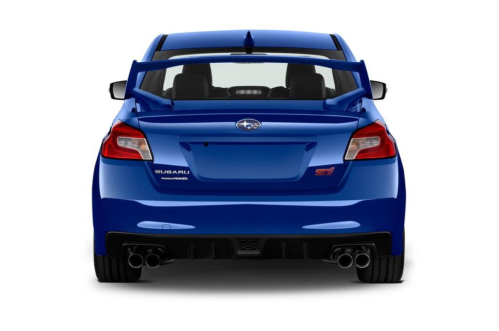 Subaru WRX STI (Baujahr 2018) Sport 4 Türen Heckansicht