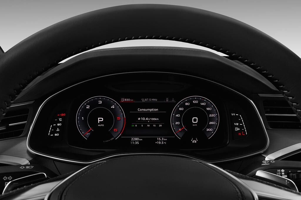 Audi A7 Sportback (Baujahr 2018) S Line 5 Türen Tacho und Fahrerinstrumente