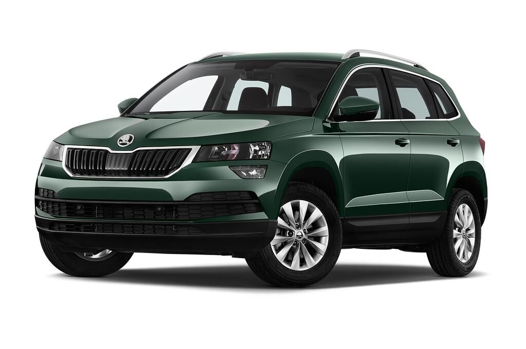 Skoda Karoq (Baujahr 2018) Ambition 5 Türen seitlich vorne mit Felge