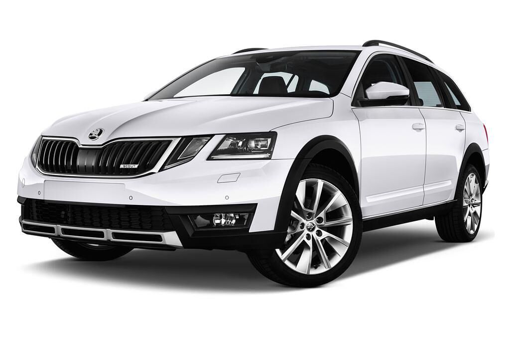 Skoda Octavia Combi (Baujahr 2017) Scout 5 Türen seitlich vorne mit Felge
