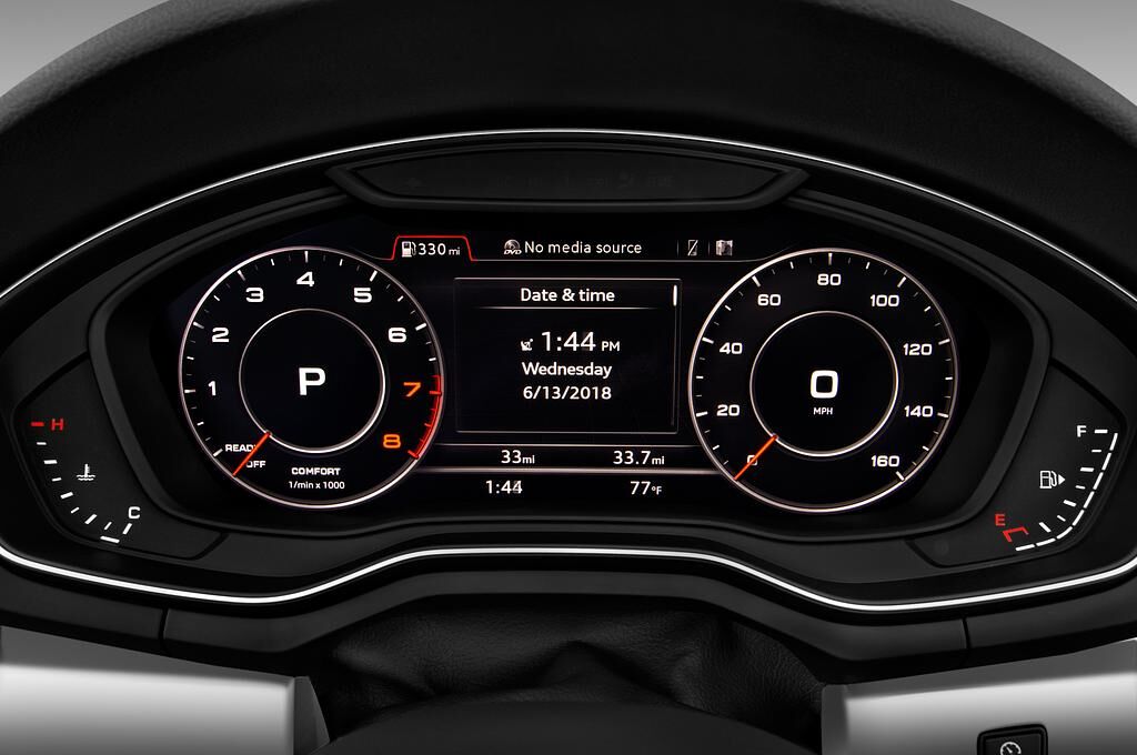 Audi A5 (Baujahr 2018) Design 2 Türen Tacho und Fahrerinstrumente