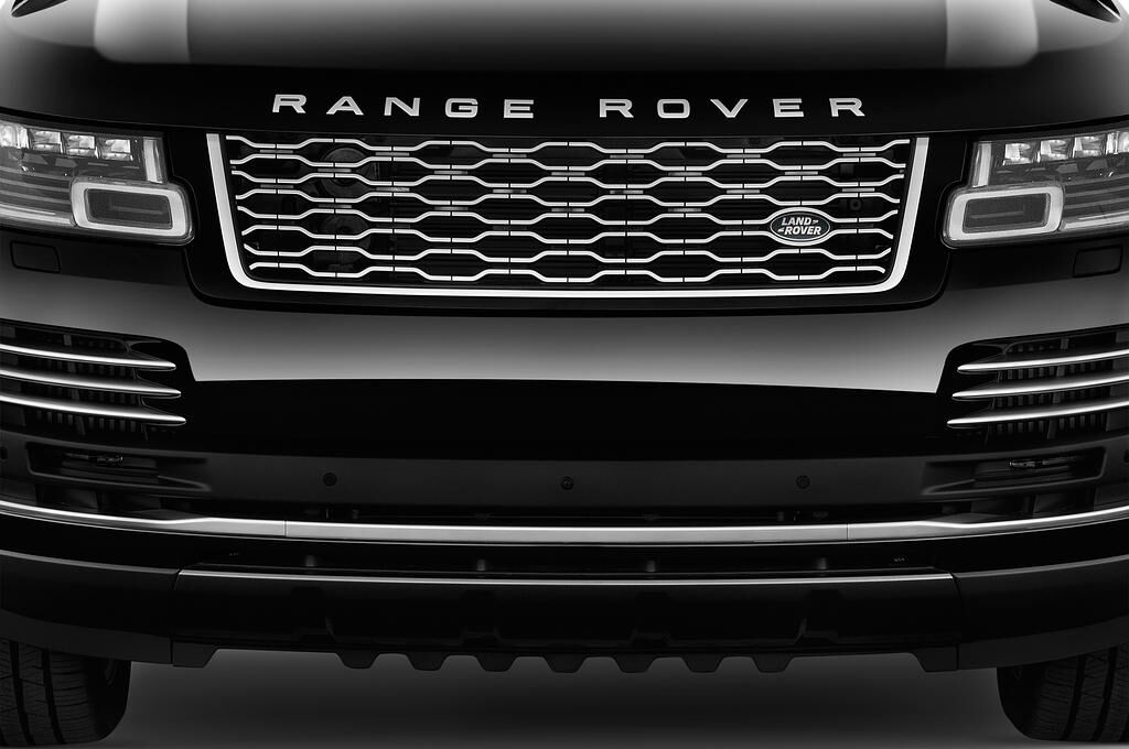 Land Rover Range Rover (Baujahr 2018) Autobiography 5 Türen Kühlergrill und Scheinwerfer