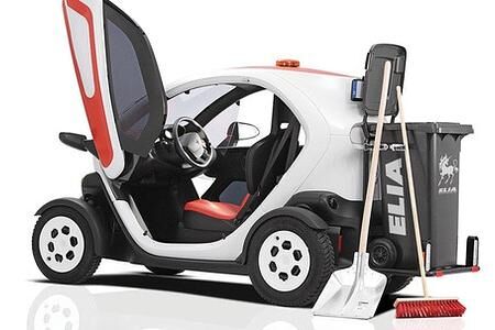Renault Twizy auch als fahrende Mülltonne Renault Twizy auch als fahrende Mülltonne