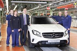 Der erste Kompakt Premium-SUV GLA lief in Rastatt vom Band