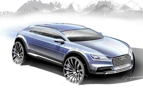 Audi Allroad Concept auf der NAIAS 2014 - Schneeflocke Audi Allroad Concept auf der NAIAS 2014 - Schneeflocke