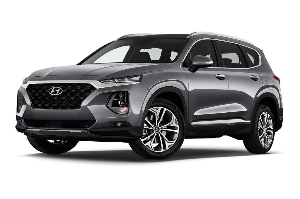 Hyundai Santa FE (Baujahr 2019) Shine 5 Türen seitlich vorne mit Felge