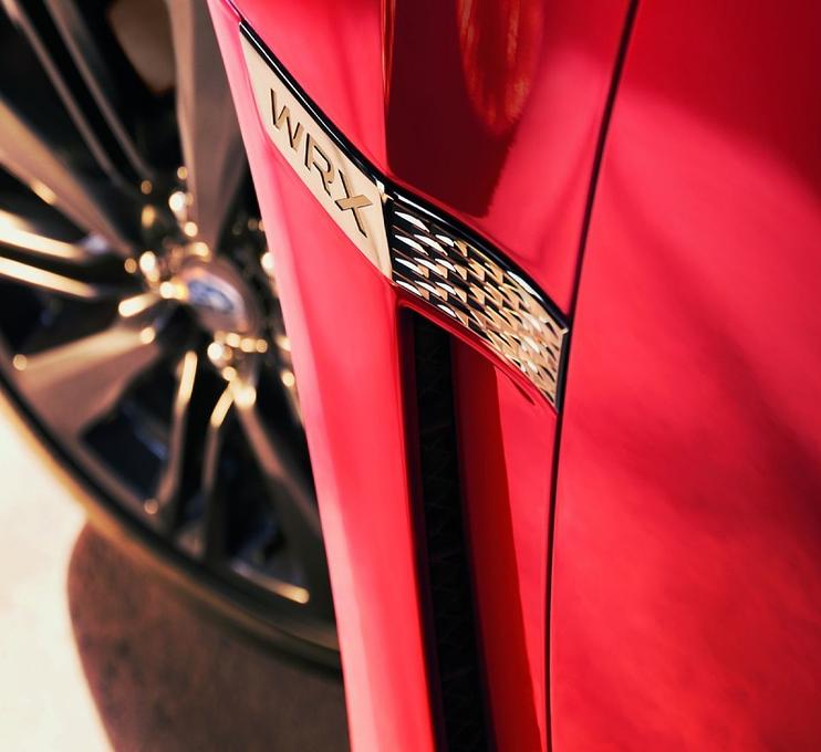 Das WRX-Emblem weißt auf den Straßensportler hin