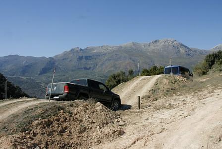 Der VW hat einen Rampenwinkel von 23 Grad