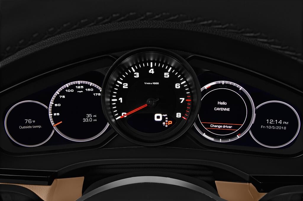 Porsche Cayenne (Baujahr 2019) - 5 Türen Tacho und Fahrerinstrumente