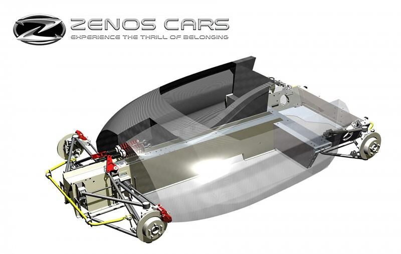 Das Chassis des Zenos E10 besteht aus Aluminium
