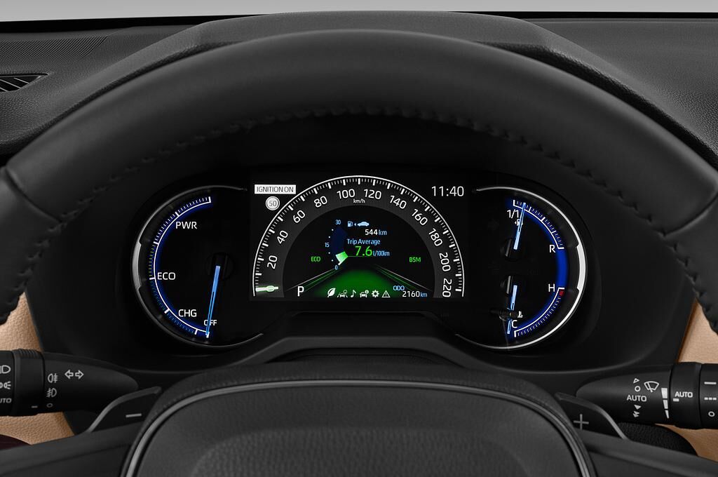 Toyota RAV4 (Baujahr 2019) Lounge 5 Türen Tacho und Fahrerinstrumente