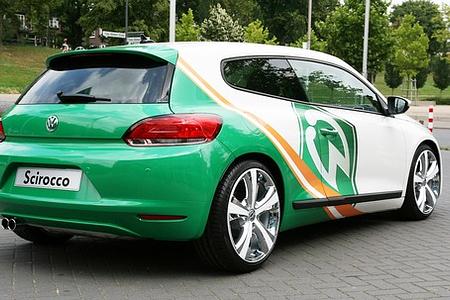 Volkswagen spendet Bremer Berufsschule den „Werder“ Scirocco Volkswagen spendet Bremer Berufsschule den „Werder“ Scirocco