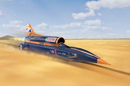 SSC Supersonic Car: Geschwindigkeits-Rekordversuch zu Land