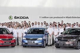 11 Millionen Automobile im ŠKODA Stammwerk Mladá Boleslav produziert