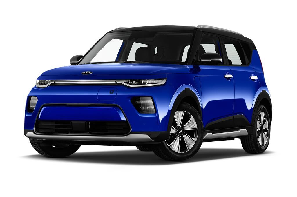 KIA e-Soul (Baujahr 2020) Sprit 5 Türen seitlich vorne mit Felge