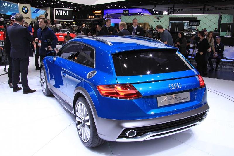 Das Audi allroad shooting brake Concept stand in Detroit