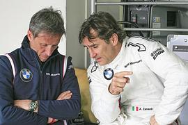 BMW Werksfahrer Alessandro Zanardi bei den Testtagen der Blancpain GT Series