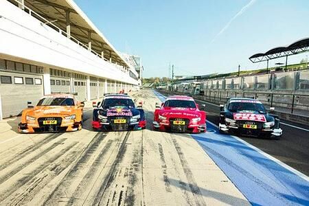 Audi-Piloten testen RS 5 DTM in Budapest