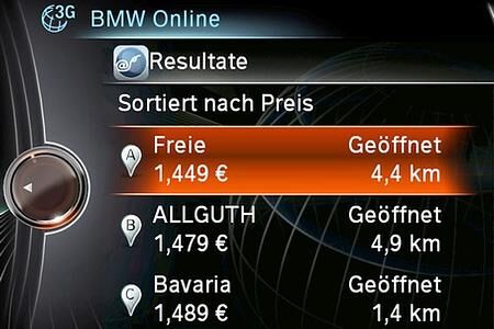 BMW ConnectedDrive per Mobilfunk mit integrierter Spritpreissuche