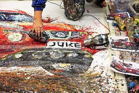 Malen mit Modellautos: Nissan Juke von Ian Cook