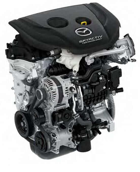 Der neue 1,5 Liter große Dieselmotor des Mazda Hazumi.