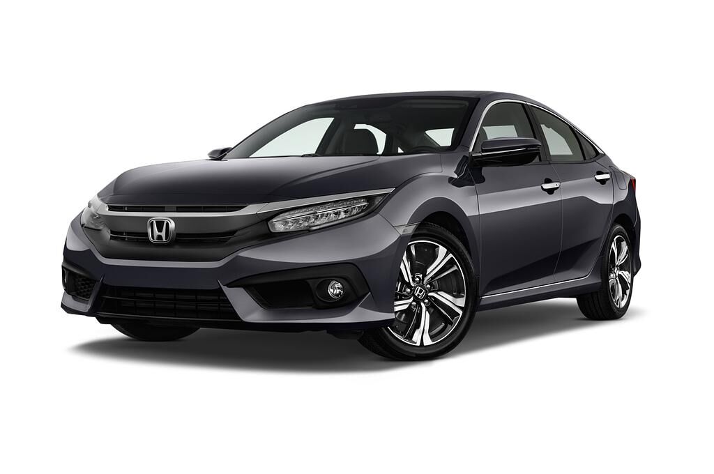 Honda Civic (Baujahr 2019) Elegance 4 Türen seitlich vorne mit Felge