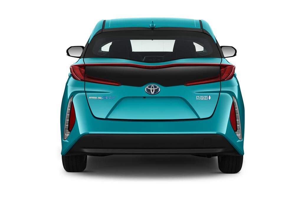 Toyota Prius (Baujahr 2019) Comfort 5 Türen Heckansicht