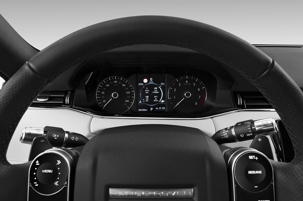 Land Rover Range Rover Evoque (Baujahr 2019) R-Dynamic 5 Türen Tacho und Fahrerinstrumente
