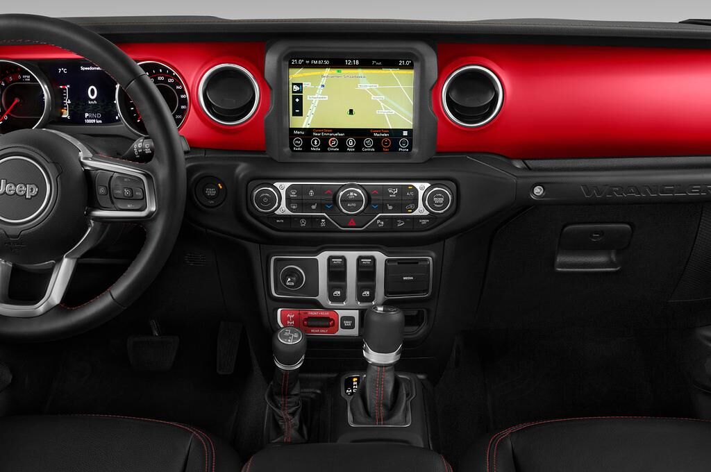Jeep Wrangler (Baujahr 2019) Rubicon 5 Türen Mittelkonsole