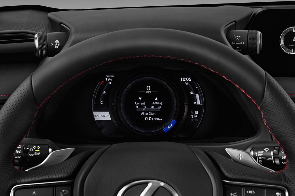 Lexus UX (Baujahr 2019) F Sport 5 Türen Tacho und Fahrerinstrumente