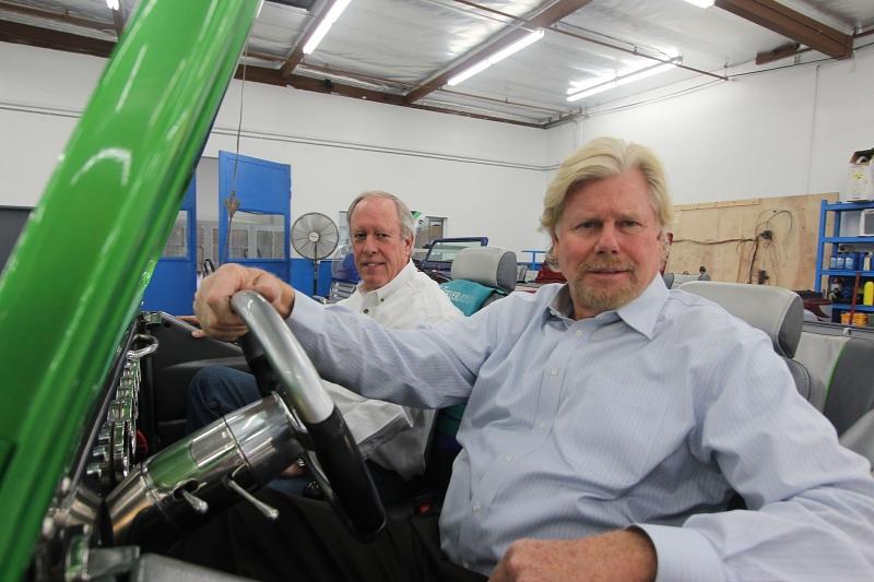 Dynamisches Duo: Fred Selby (links) und Watercar-Eingentüner Dave March