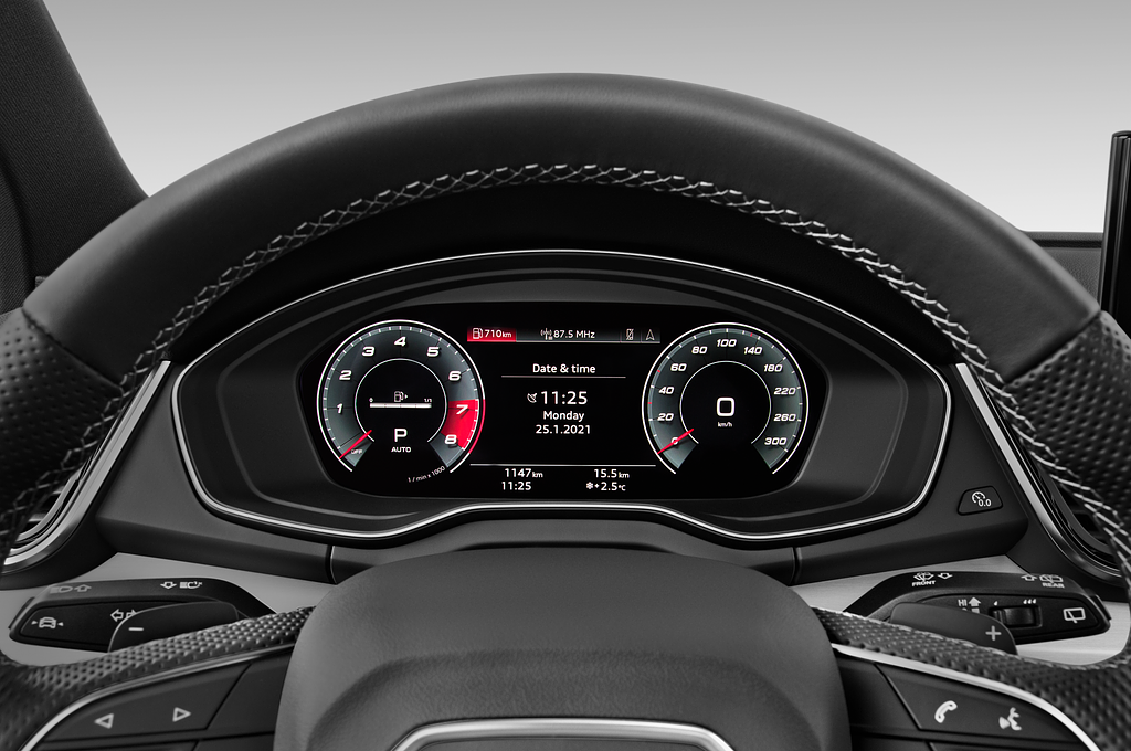 Audi Q5 (Baujahr 2022) S line 5 Türen Tacho und Fahrerinstrumente