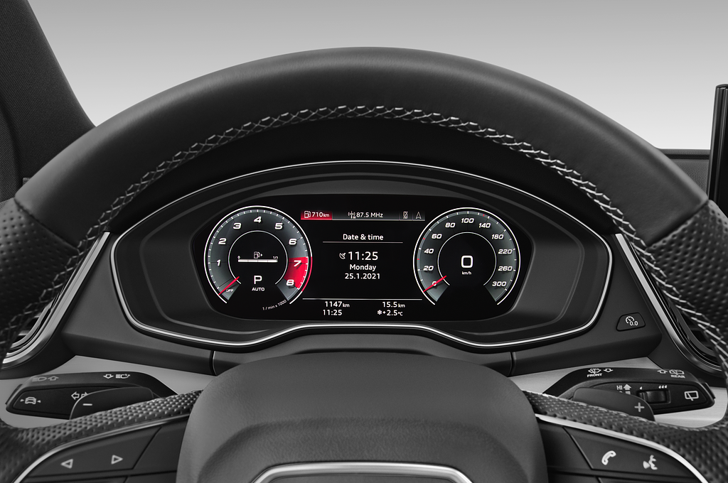 Audi Q5 (Baujahr 2023) S line 5 Türen Tacho und Fahrerinstrumente