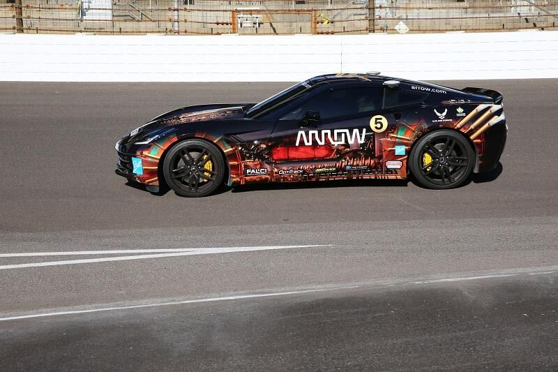 Sam Schmidt war mit der Corvette etwa 160 km/h schnell