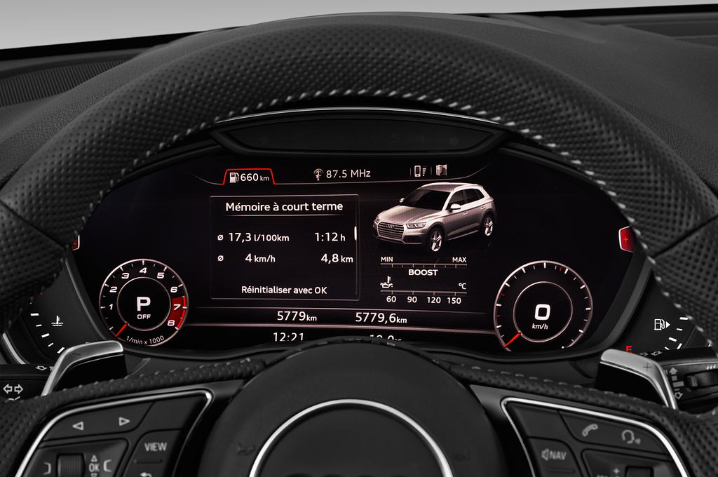 Audi RS 5 Sportback (Baujahr 2022) - 5 Türen Tacho und Fahrerinstrumente