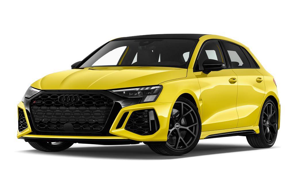 Audi RS3 Sportback (Baujahr 2022) RS3 5 Türen seitlich vorne mit Felge