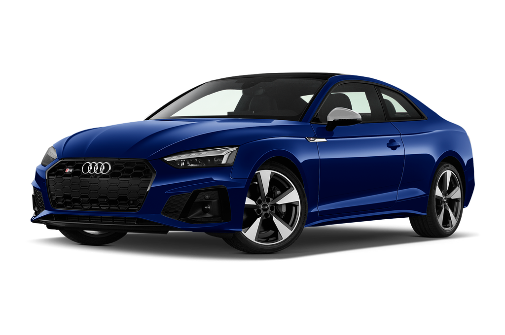 Audi S5 Coupe (Baujahr 2022) Base 2 Türen seitlich vorne mit Felge