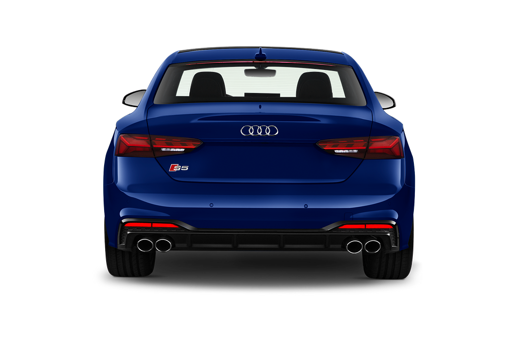 Audi S5 Coupe (Baujahr 2022) Base 2 Türen Heckansicht