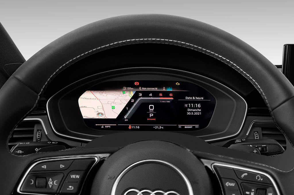 Audi S5 Sportback (Baujahr 2021) - 5 Türen Tacho und Fahrerinstrumente