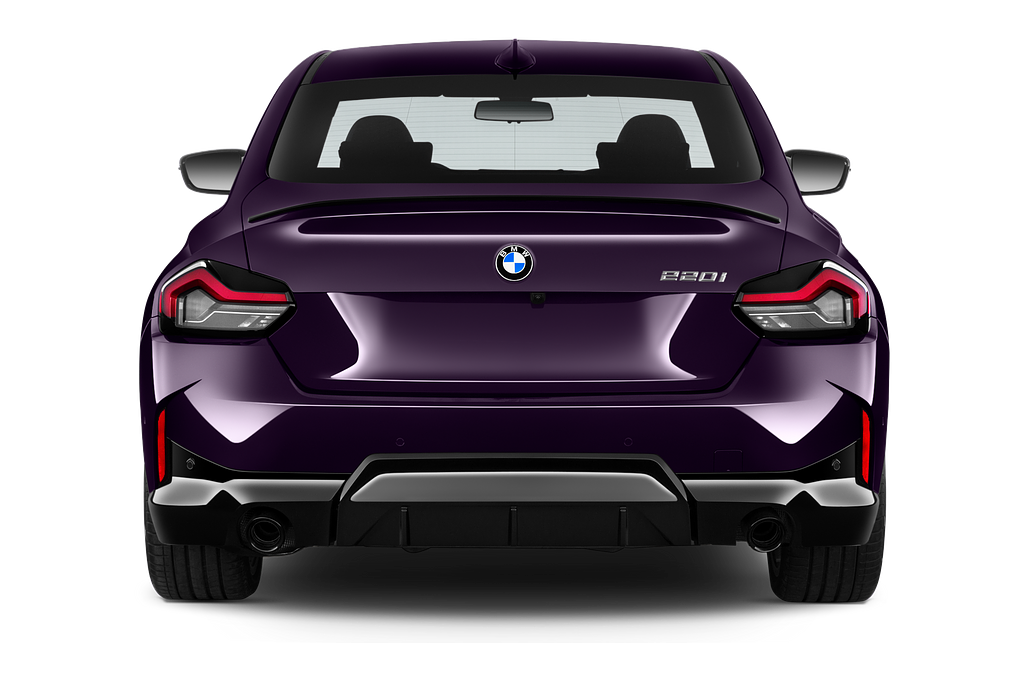 BMW 2 Series (Baujahr 2022) M Sportpaket 2 Türen Heckansicht