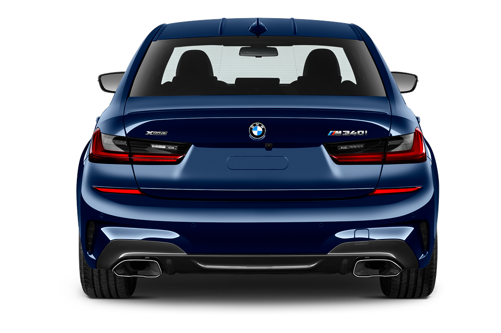 BMW 3 Series (Baujahr 2022) M340i 4 Türen Heckansicht