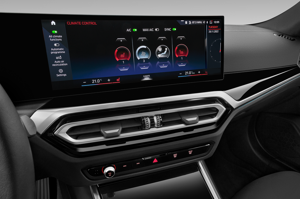BMW i4 Gran Coupe (Baujahr 2022) Serie 5 Türen Temperatur und Klimaanlage