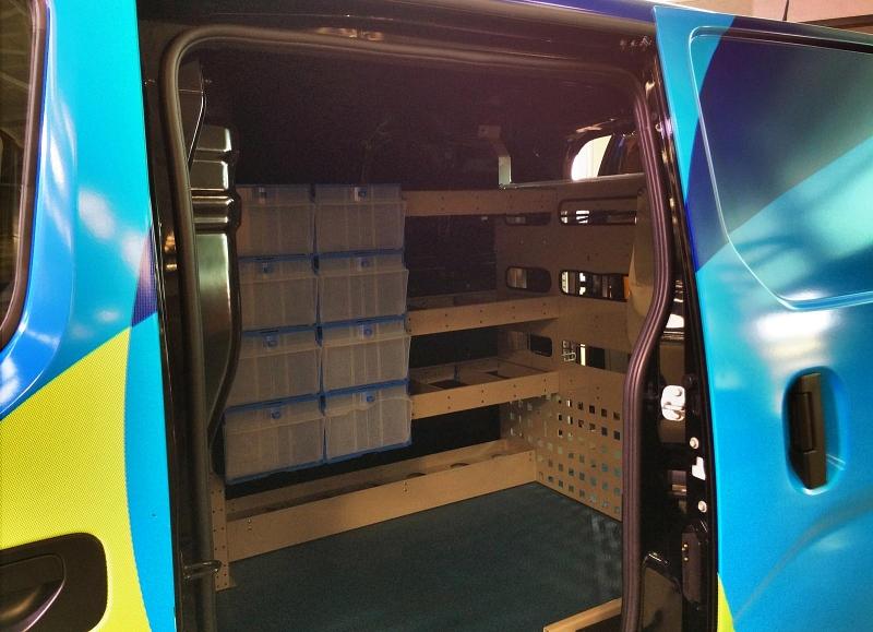Der Nissan e-NV200 läßt sich für fast jedes Handwerk aubauen