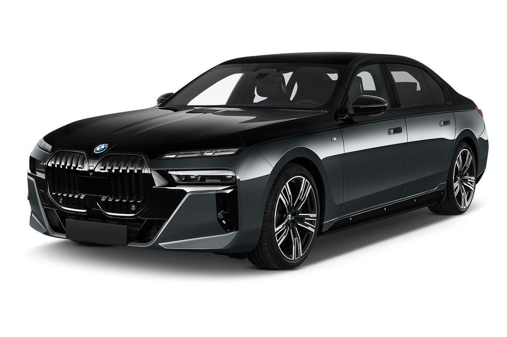 BMW i7 (Baujahr 2023) M Sportpaket 4 Türen seitlich vorne
